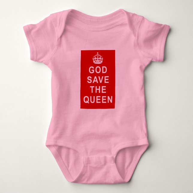 God Save the Queen Tshirts, Bags, Gifts Baby Bodysuit (Front)