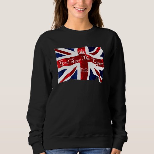 God Save The Queen United Kingdom Union Jack Flag  Sweatshirt