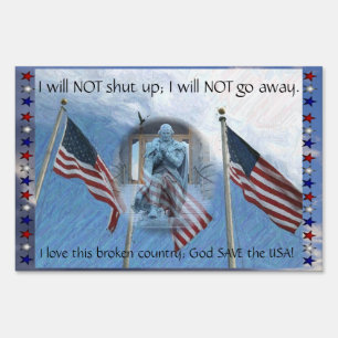 God Save the USA Yard Sign