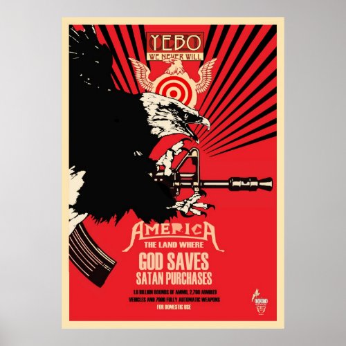 God Saves  Satan Purchases Poster