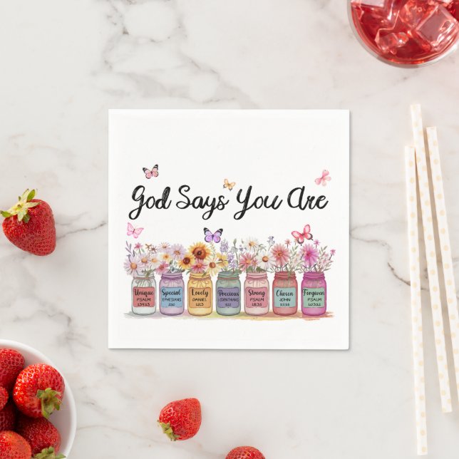 God Say You Are Christian Napkins (Insitu)