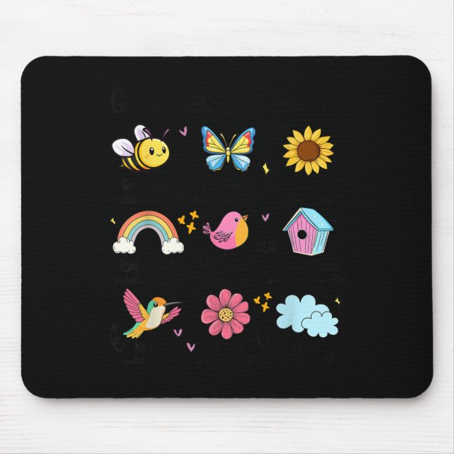 God Says I Am Bee Spring Christian Funny Easter Da Mouse Pad (Front)