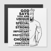 God Says I AM Black King Melanin Man Bruh Bro Love (Front/Back)