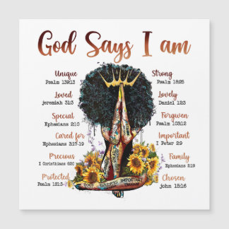 God says I am black women melanin Christian sista