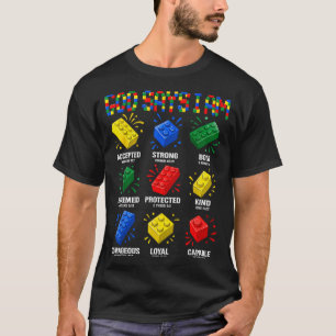 God Says I Am Building Blocks Christian Lover T-Shirt