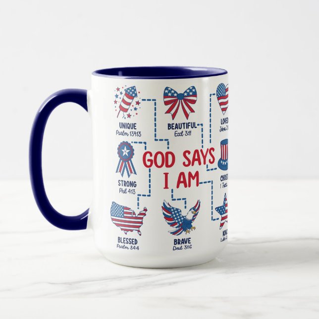 God Says I Am His Child Mug (Left)