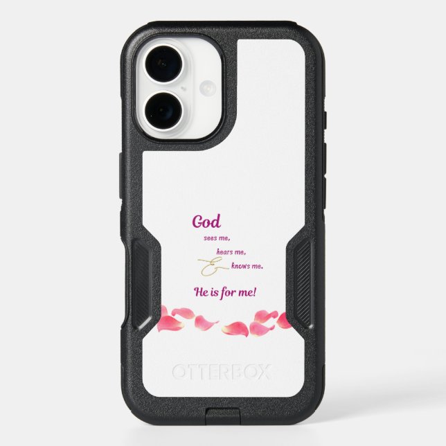 God Sees-Hears-Knows Me iPhone Case (Back)