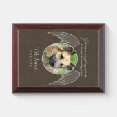 God Sent an Angel Pet Sympathy Custom Award Plaque (Horizontal)