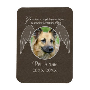 God Sent an Angel Pet Sympathy Custom Magnet