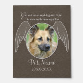God Sent an Angel Pet Sympathy Custom Picture Ledge (Photo)