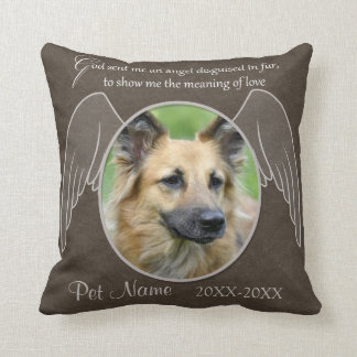 God Sent an Angel Pet Sympathy Custom Throw Pillow