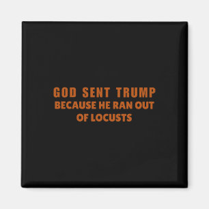 God Sent Trump Because He Ran Out Of Locusts Anti- Magnet