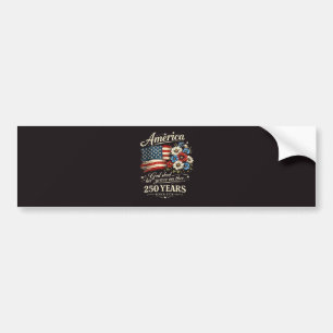 God Shed His Grace On Thee USA 250th Anniversary Bumper Sticker