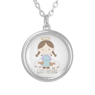 "God Shepherd" Christiant Silver Plated Necklace