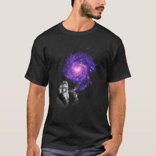 God Smokes Cigar & Creates The Milky Way Galaxy Cr T-Shirt