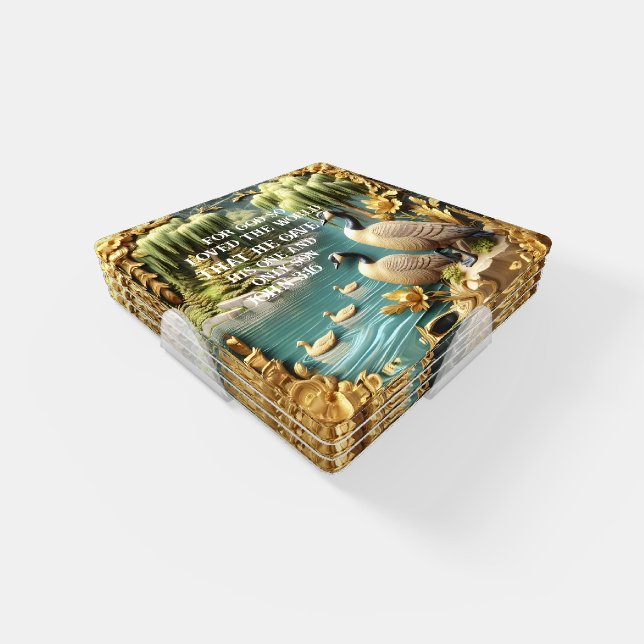 God so loved the world  coaster set (Set)
