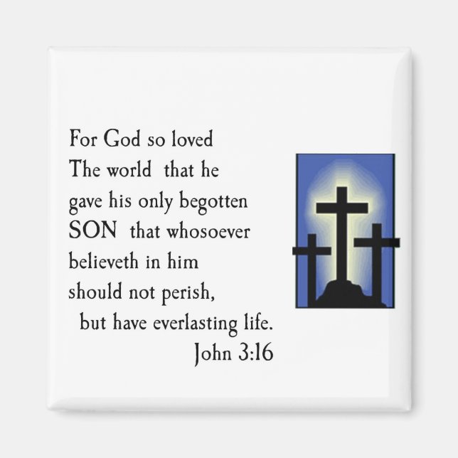 God So Loved the World Magnet (Front)