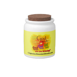 God speaks are you listening bible quotes candy jar
