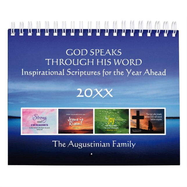 GOD SPEAKS Inspirational Scripture CUSTOM 2026 Calendar (Cover)