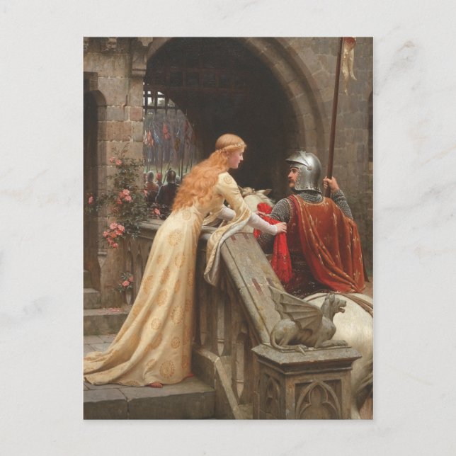God Speed by Edmund Blair Leighton, c. 1900 Postcard (Front)