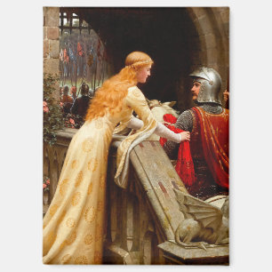 God Speed Edmund Leighton Fine Art Medieval Magnet