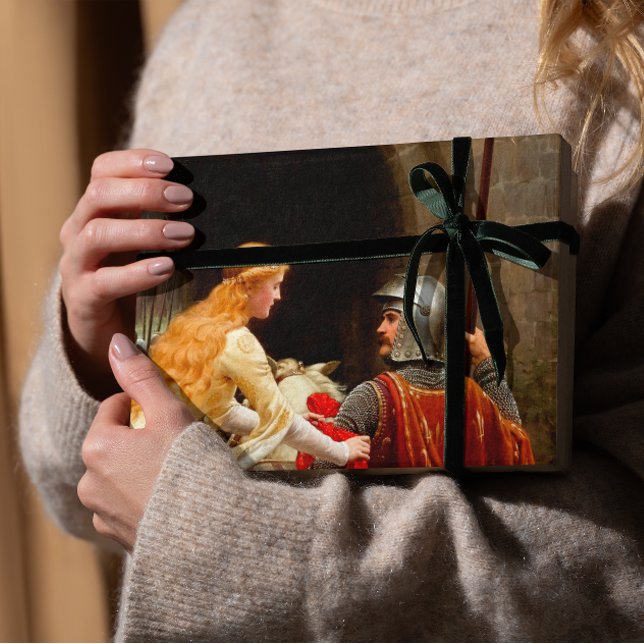 God Speed Edmund Leighton Fine Art Medieval Wrapping Paper Sheets (Creator Uploaded)