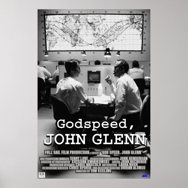 God Speed John Glenn Poster (Front)