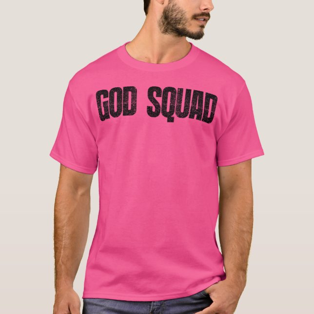 God Squad  Black Vintage T-Shirt (Front)