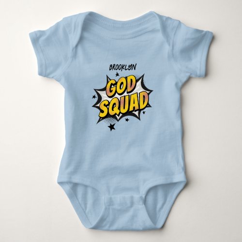 God Squad Christian youth group Sunday school Baby Bodysuit