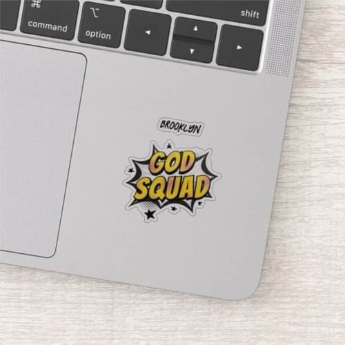 God Squad Christian youth group Sunday school Sticker