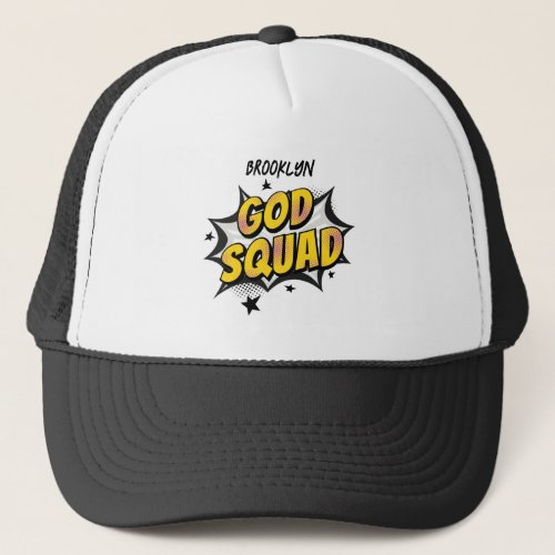 God Squad Christian youth group Sunday school Trucker Hat