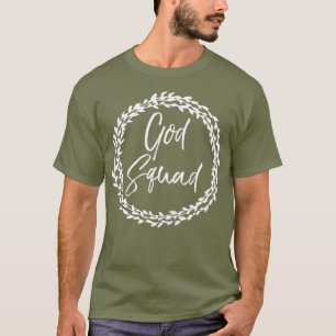 God Squad  Cute Flower Circle Christian  for T-Shirt