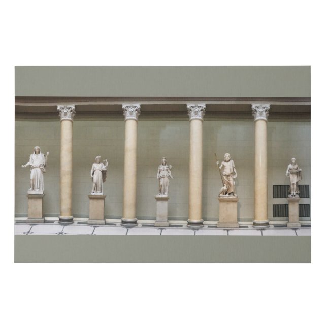God Statues in Berlin Faux Canvas Print (Front)