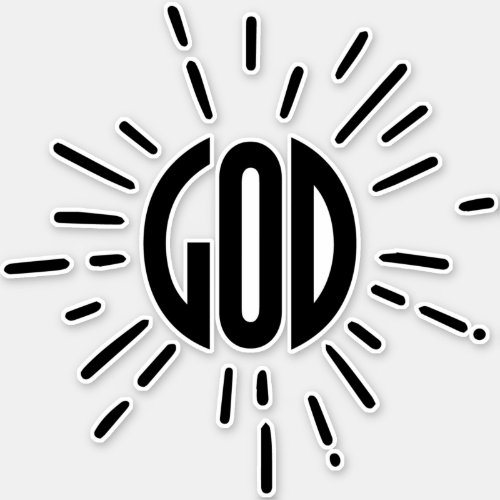 God Sun  Sticker