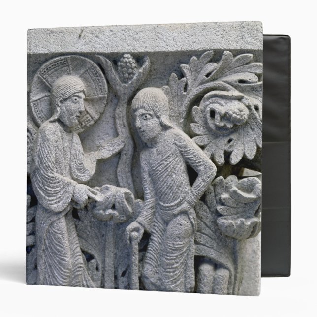God telling Adam to work the land 3 Ring Binder (Front/Inside)