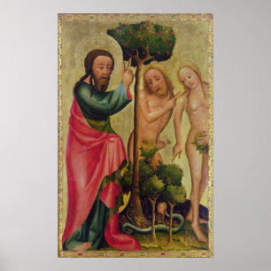God the Father Punishes Adam and Eve Poster