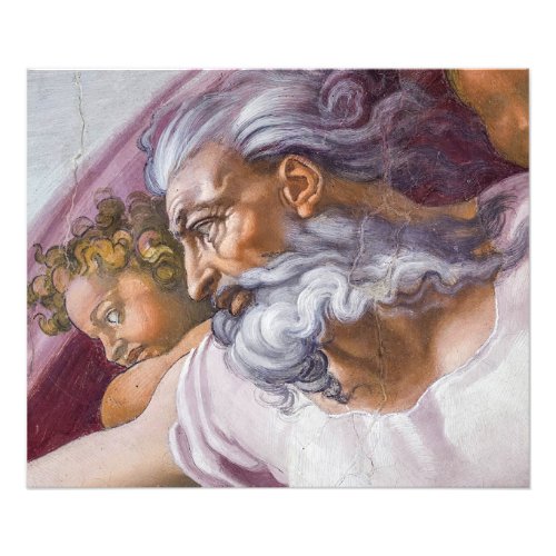 God the Father Sistine Chapel by Michelangelo Photo Print