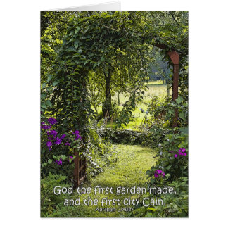 "God the First Garden Made" Card