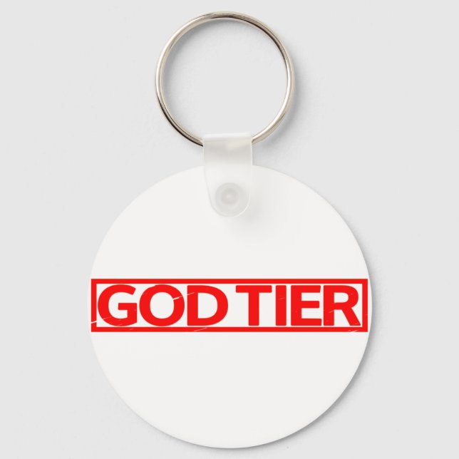 God Tier Stamp Keychain (Front)