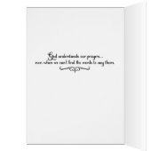 God understands our prayers even when... (2 sided) cards (Inside (Left))