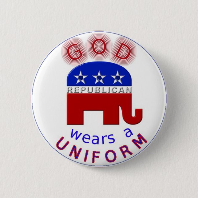 GOD Uniform Pinback Button (Front)