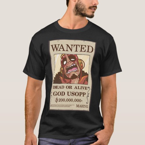 God Usopp Wanted Poster 1 T_Shirt