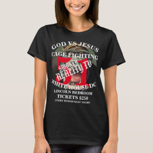 GOD VS JESUS CAGE FIGHTING WASHINGTON DC LINCOLN T-Shirt