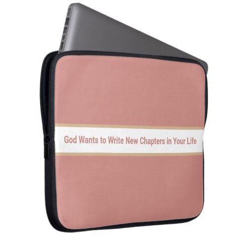 God wants to write Laptop case in blush