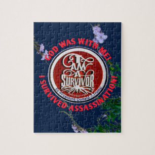 "GOD WAS WITH ME " I AM A SURVIVOR JIGSAW PUZZLE