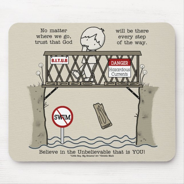 God Will Be There Mouse Pad (Front)