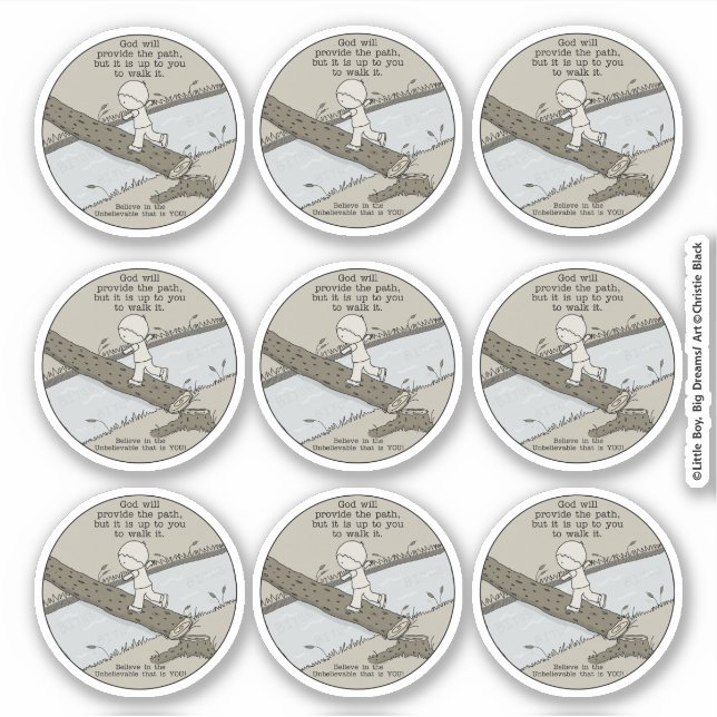 God Will Be There Sticker (Front)