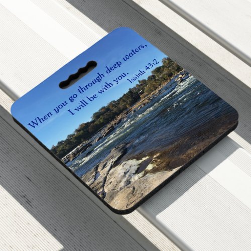 God will be with you James River photo Seat Cushion