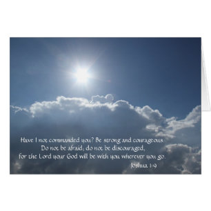 God will be with you (Joshua 1:9), Heavens Above! Cards