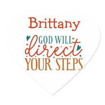 God Will Direct Your Steps Cute Christian Custom